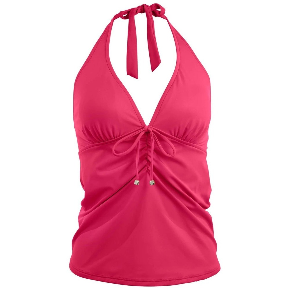 Venus Women's Sicily Halter Tankini Swimsuit Top - Raspberry - Size 4